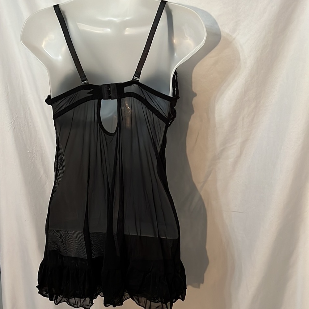 Womens Lace Elegant Black Lingerie Top Size Large - Picture 5 of 7